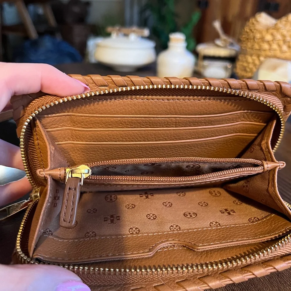 Tory Burch Tan Leather Wristlet - Picture 2 of 4